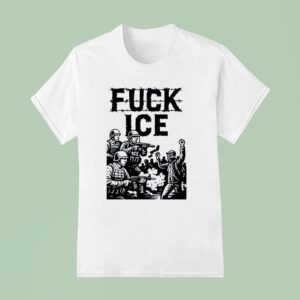 Fuck Ice Barbed Wire Protes T Shirt