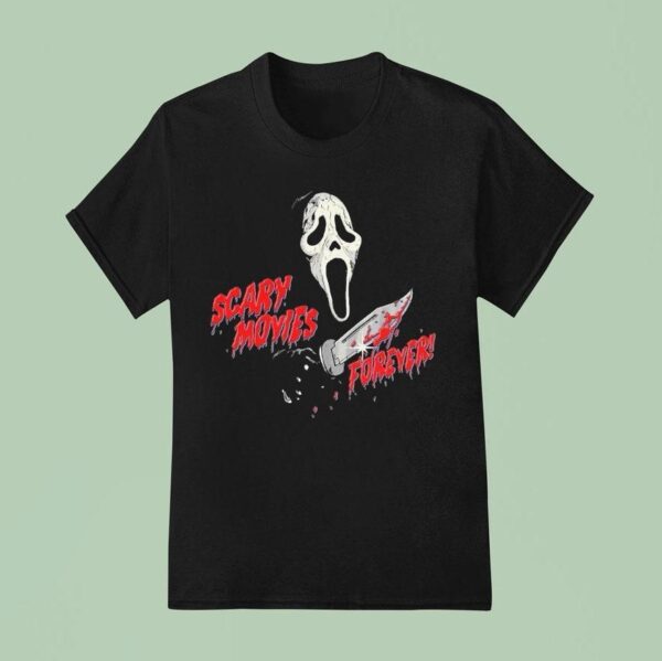 Ghostface Scary Movies Forever Knife T Shirt