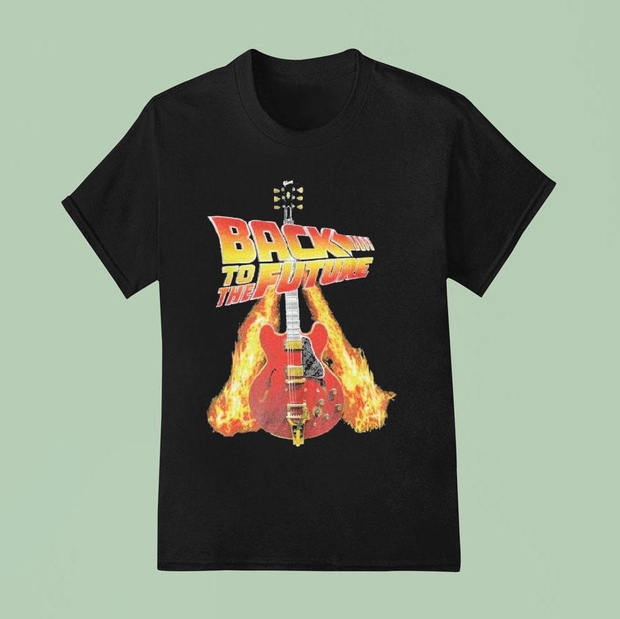 Gibson Back To The Future Guitar T Shirt