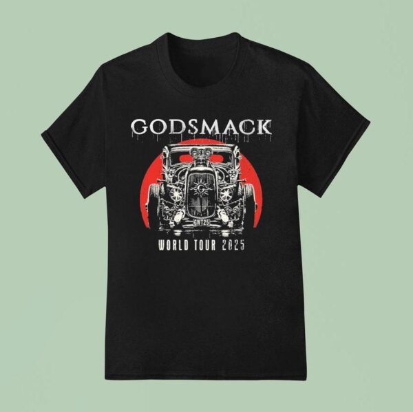 Godsmack Gwt World Tour Jeep T Shirt