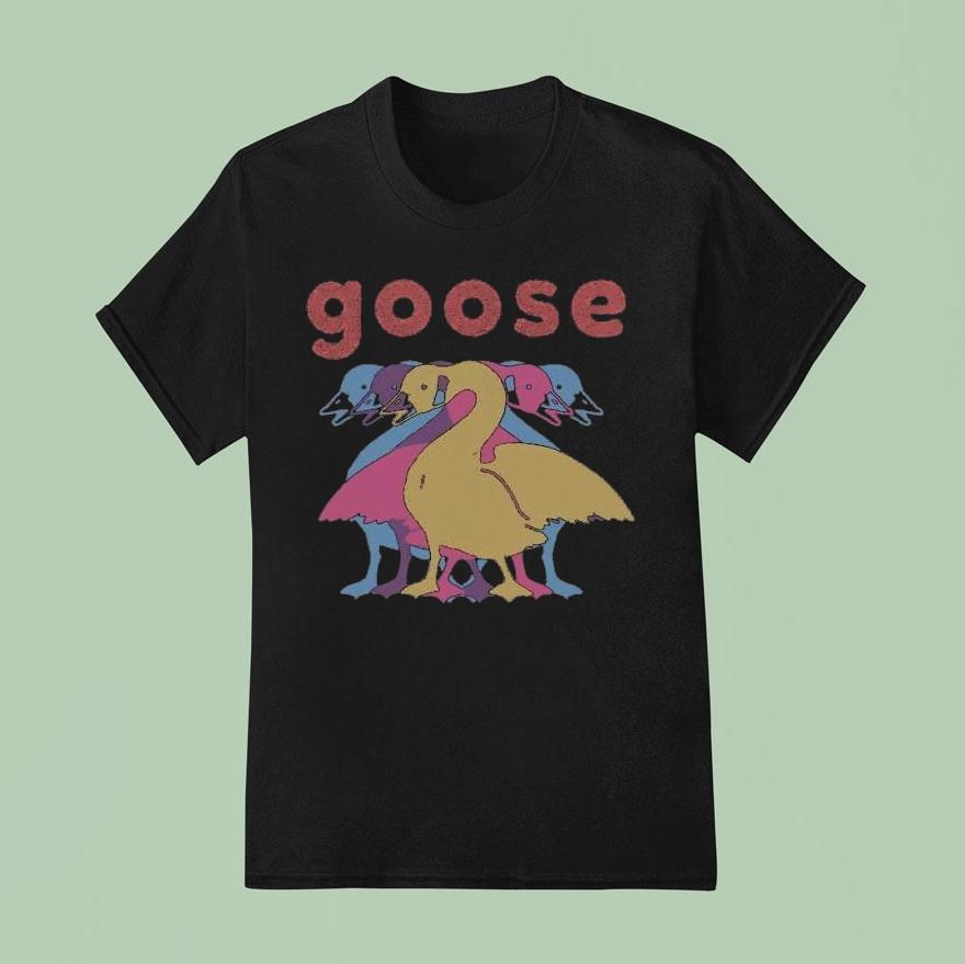 Goose Logo Wine T Shirt