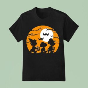 Great Pumpkin Charlie Brown Peanuts Trick Or Treat Silhouettes T Shirt