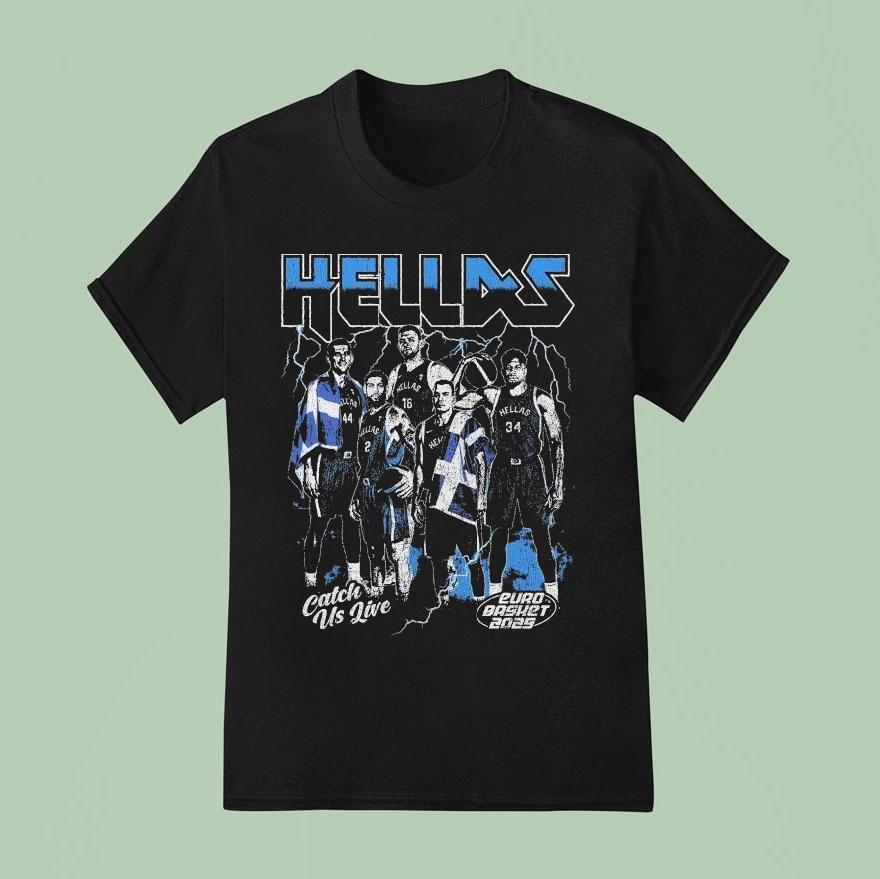 Greece Catch Us Live Euro Basket T Shirt