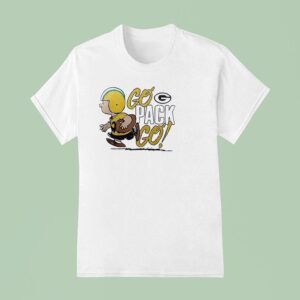 Green Bay Packers X Peanuts Snoopy Go Pack Go Winter Cartoon T Shirt