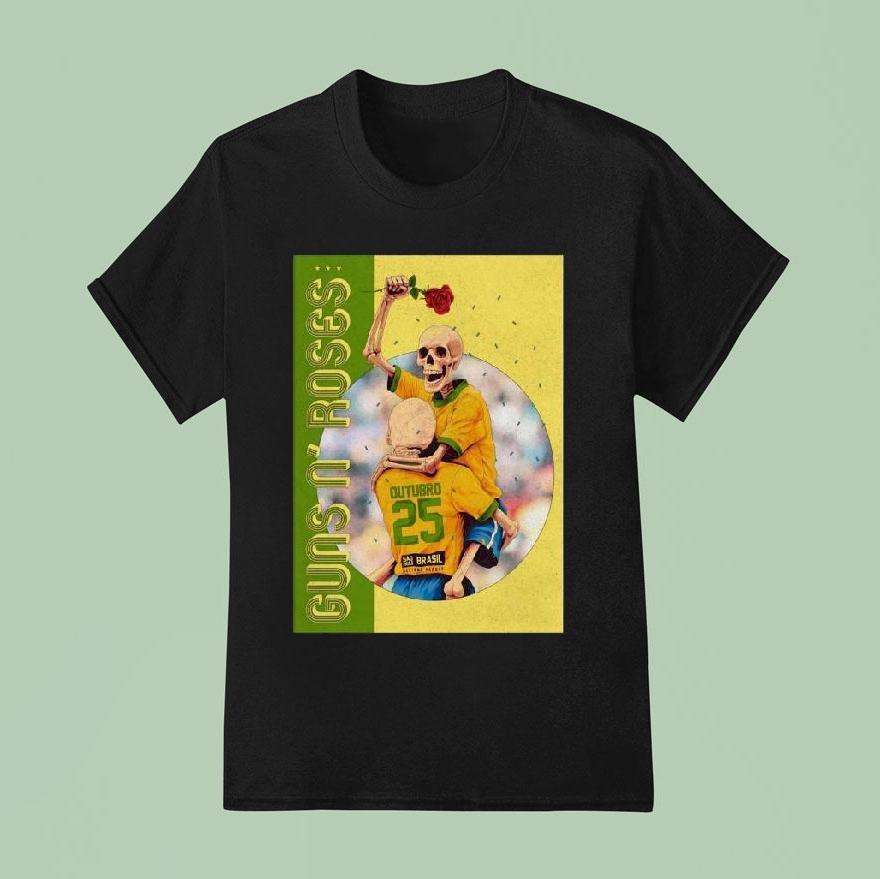 Guns N Roses October Allianz Parque Sa O Paulo Brazil T Shirt