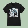 Half Face Blades Bear T Shirt
