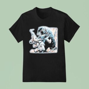 Half Face Blades Bear T Shirt