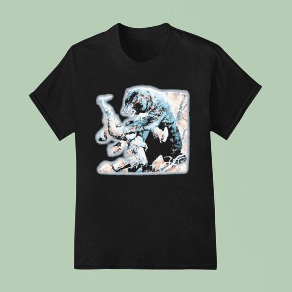 Half Face Blades Bear T Shirt