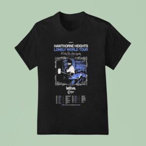 Hawthorne Heights Lonely World Tour T Shirt