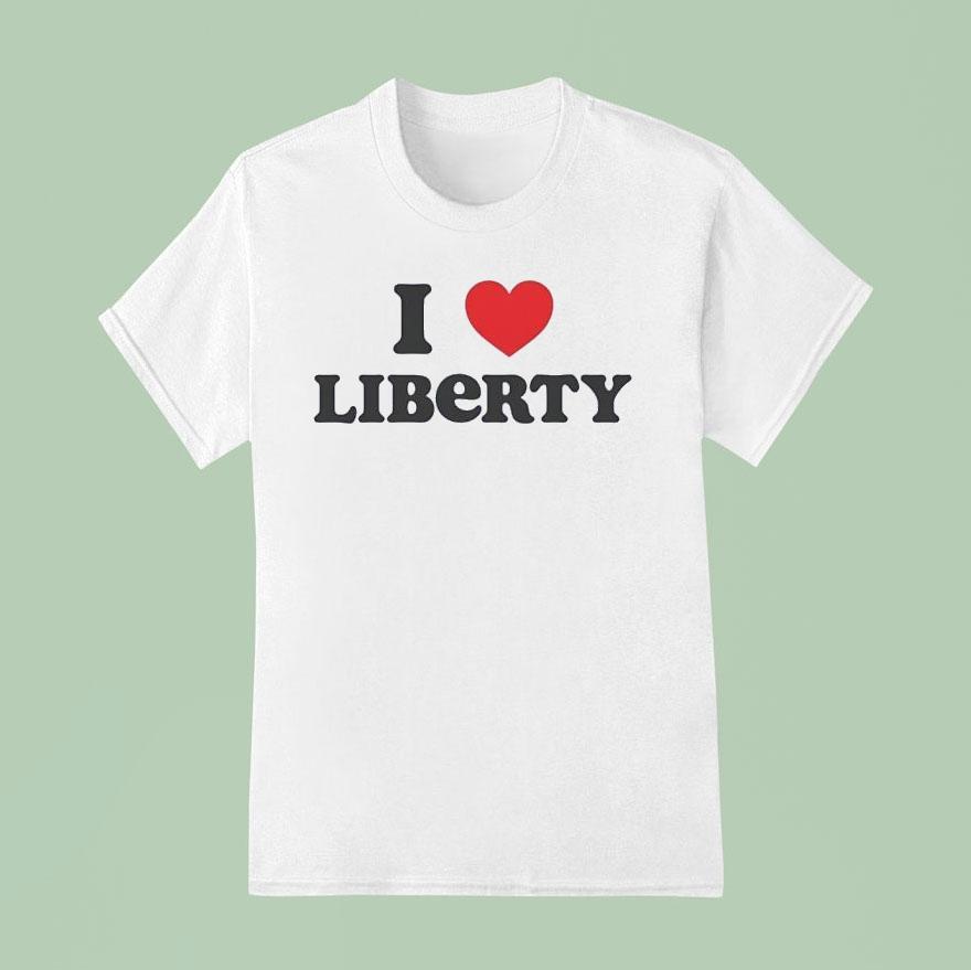 I Heart Liberty T Shirt