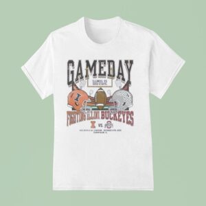 Illinois Fighting Illini Ivory Vs Ohio State Buckeyes Gameday Football T Shirt