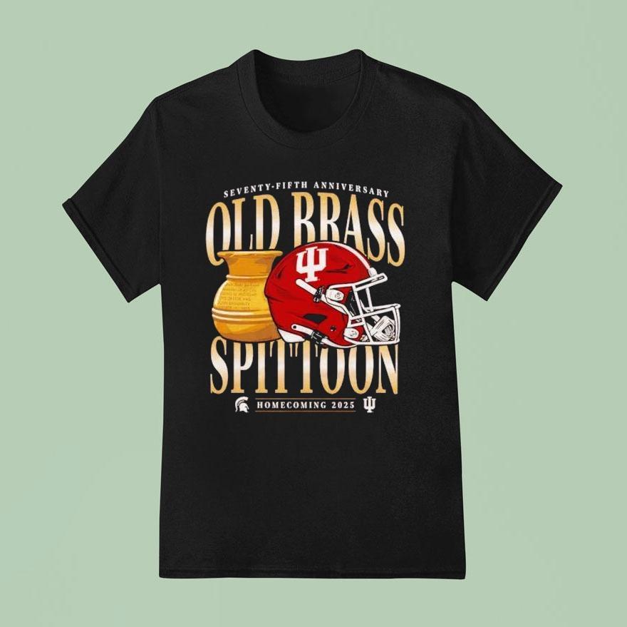 Indiana Hoosiers Seventy Fifth Anniversary Old Brass Spittoon Homecoming Football T Shirt