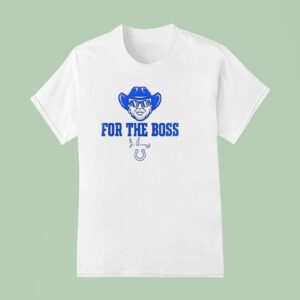 Indianapolis Colts Jim Irsay For The Boss Signature Logo T Shirt