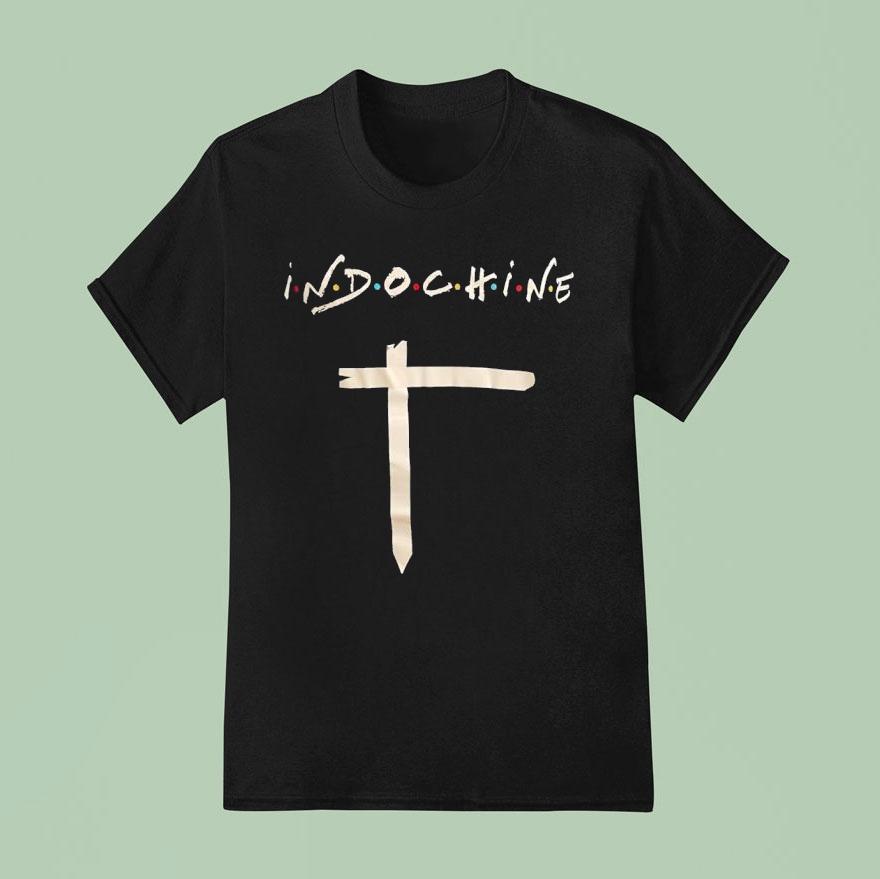 Indochine Cross Color Dot Style Friends T Shirt