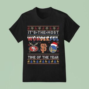 It S The Most Wonderful Ers Saints Warriors Time Of The Year Ugly Christmas T Shirt
