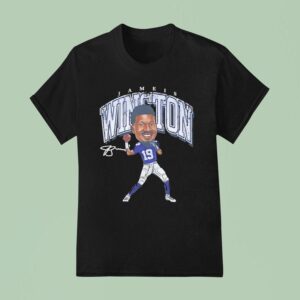 Jameis Winston New York Giants Football Signature T Shirt