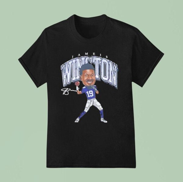 Jameis Winston New York Giants Football Signature T Shirt