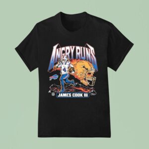 James Cook Iii Buffalo Bills Angry Runs Nfl Good Morning Football T Shirt