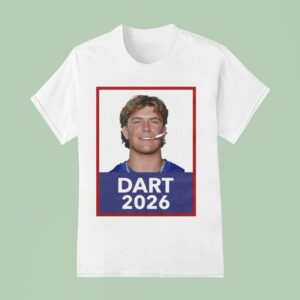 Jaxson Dart New York Giants Cigarette T Shirt