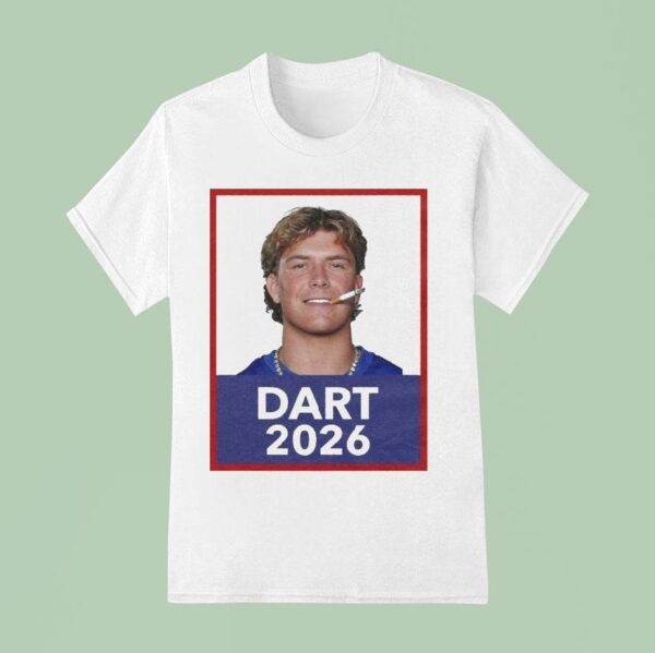 Jaxson Dart New York Giants Cigarette T Shirt