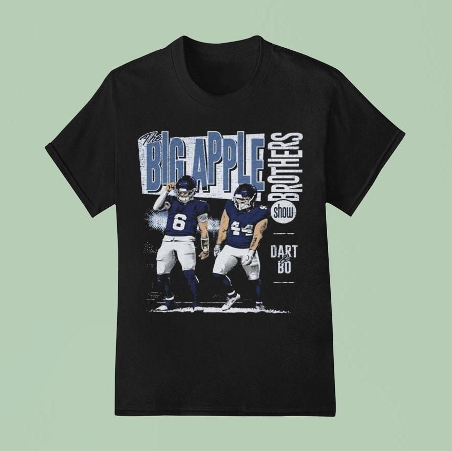 Jaxson Dart Cam Skattebo New York G Big Apple Brothers T Shirt