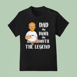 John Holidng Coffee Dad The Man The Myth The Legend T Shirt