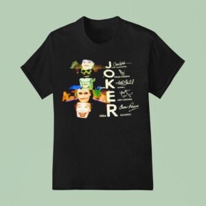 Joker Jack Nicholson Joaquin Phoenix Markhanmill Heath Ledger Cesar Romero Signatures T Shirt