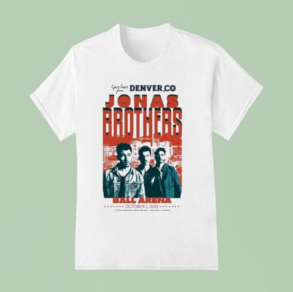 Jonas Brothers Ball Arena On October Denver Co T Shirt