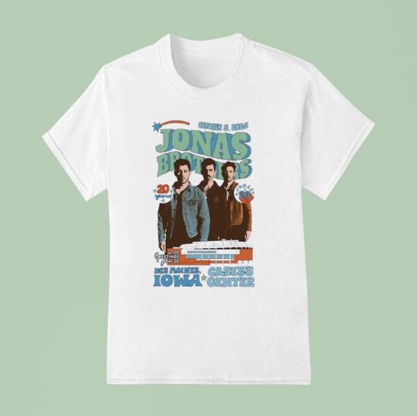 Jonas Brothers Des Moines Iowa Casey S Center T Shirt