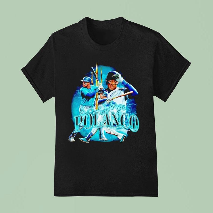 Jorge Polanco Seattle Mariners Baseball Signature T Shirt