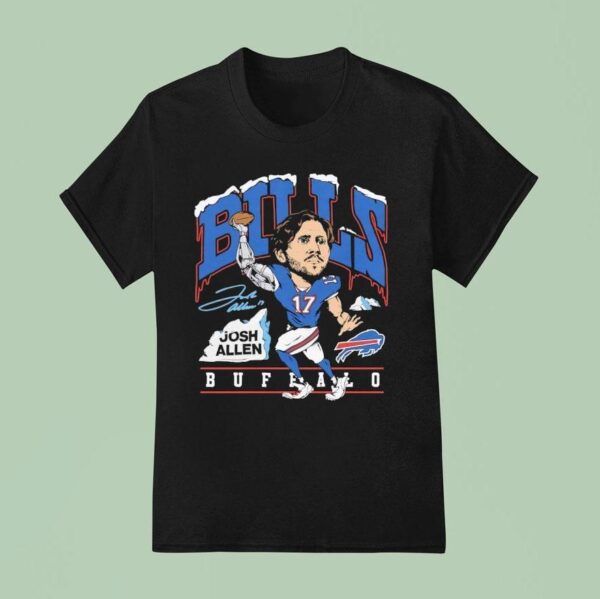 Josh Allen Buffalo Bills Caricature Player Graphic T Shirt
