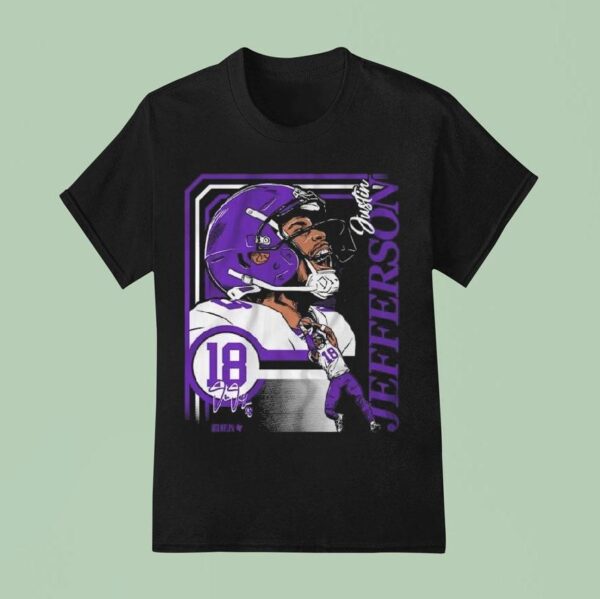 Justin Jefferson Collage Frame T Shirt