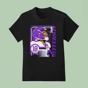 Justin Jefferson Minnesota Vikings Football Signature T Shirt
