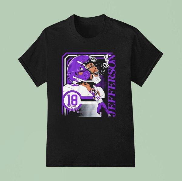 Justin Jefferson Minnesota Vikings Football Signature T Shirt