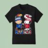 Kansas Jayhawks Kansas City Chiefs Snoopy Th Anniversary Of Peanuts T Shirt