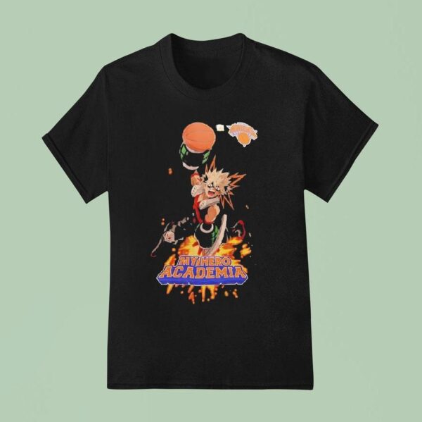 Katsuki Bakugo My Hero Academia New York Knicks Logo T Shirt