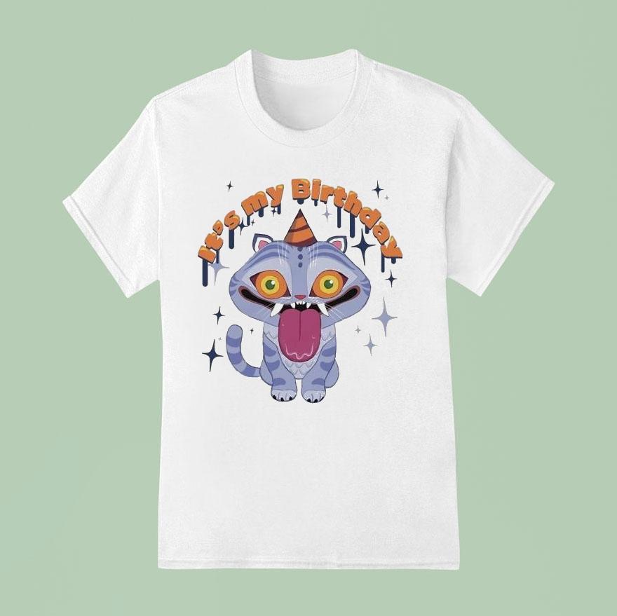 Kpop Demon Hunters It S My Birthday Derpy Tiger T Shirt