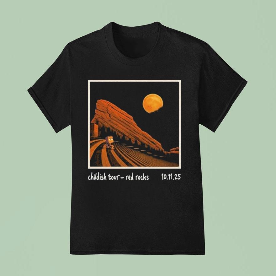 Lane Childish Tour Morrison Colorado Red Rocks Oct T Shirt