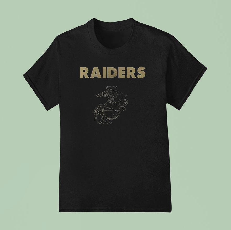 Las Vegas Raiders X United States Marine Corps First In Last Ou T Shirt