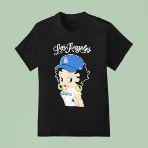 Los Angeles Dodgers X Bella Dona Betty Boop Mlb T Shirt