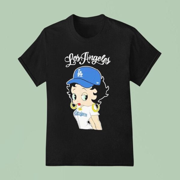 Los Angeles Dodgers X Bella Dona Betty Boop Mlb T Shirt