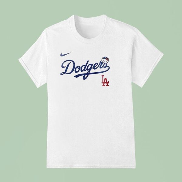 Los Angeles Dodgers X Hello Kitty T Shirt