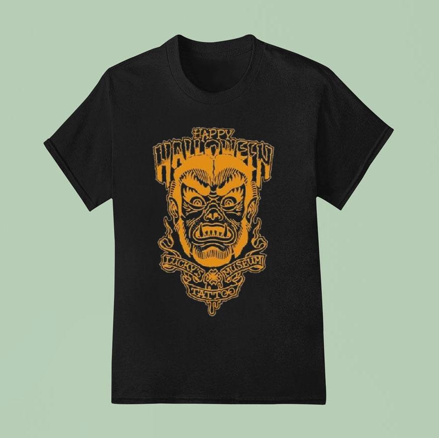 Lucky Supply Wolfman Halloween T Shirt