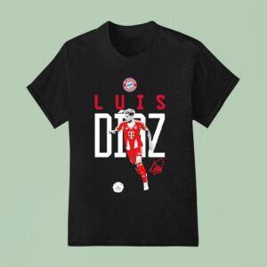 Luis Daz Fc Bayern Munich Logo Signature T Shirt