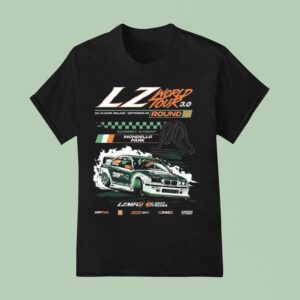 Lzmfg X Drift Games Lzwt World Tour Mondello Park Ireland Event T Shirt