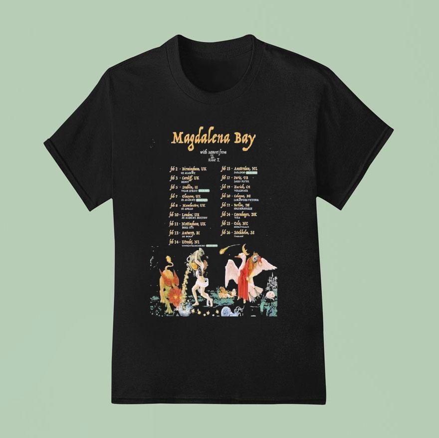 Magdalena Bay Allie X Euro Feb Tour T Shirt