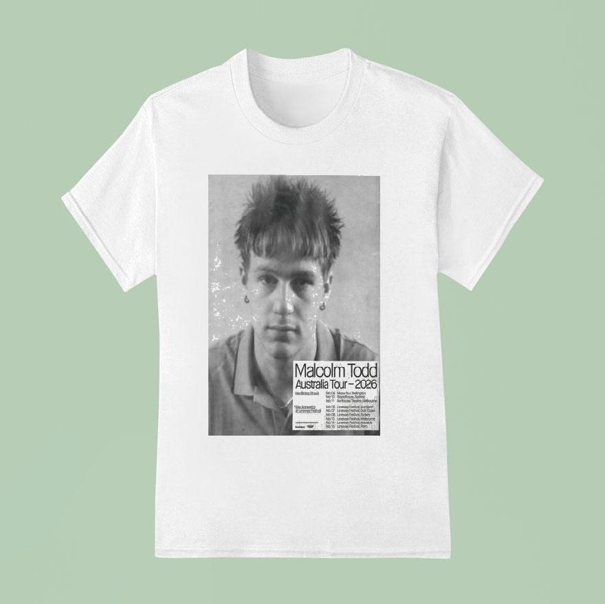 Malcolm Todd Australia Tour February Dates T Shirt