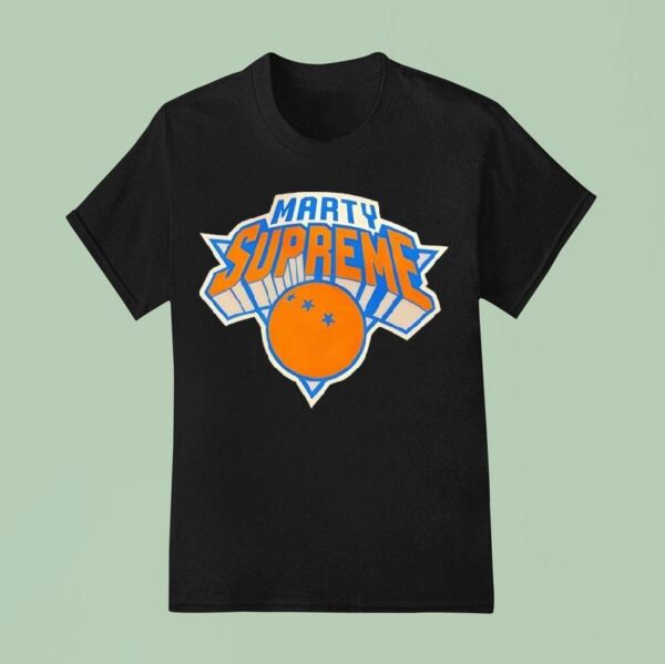 Marty Supreme New York Knicks Basketball Logo T Shirt