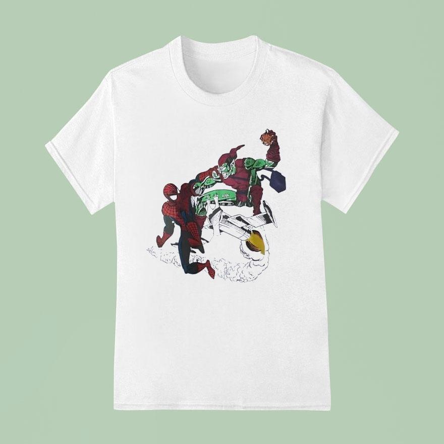 Marvel Comics Spider Man And Green Goblin T Shirt