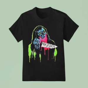 Mastodon Neon Knife Skull Reaper T Shirt